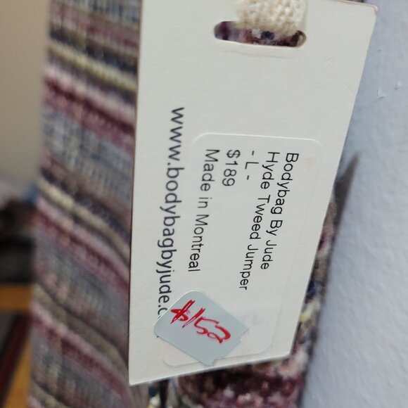 NWT - BODYBAG by Jude, Hyde Tweed Jumper - Picture 5 of 6